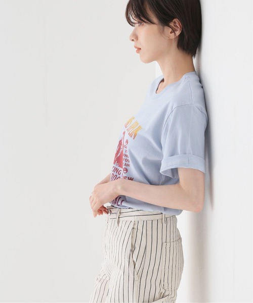 JOINT WORKS(ジョイントワークス)の「【BLUESCENTRIC/ブルースセントリック】JANIS JOPLIN FULL TILT POST(Tシャツ/カットソー・レディース・ホワイト/ブラック/ブラウン/サックスブルー・SMALL)」の4枚目の写真