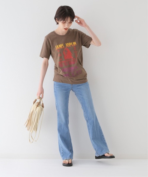 JOINT WORKS(ジョイントワークス)の「【BLUESCENTRIC/ブルースセントリック】JANIS JOPLIN FULL TILT POST(Tシャツ/カットソー・レディース・ホワイト/ブラック/ブラウン/サックスブルー・SMALL)」の9枚目の写真