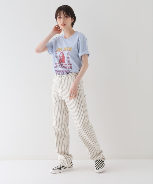 JOINT WORKS(ジョイントワークス)の「【BLUESCENTRIC/ブルースセントリック】JANIS JOPLIN FULL TILT POST(Tシャツ/カットソー・レディース・ホワイト/ブラック/ブラウン/サックスブルー・SMALL)」の11枚目の写真