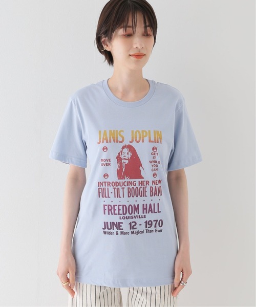 JOINT WORKS(ジョイントワークス)の「【BLUESCENTRIC/ブルースセントリック】JANIS JOPLIN FULL TILT POST(Tシャツ/カットソー・レディース・ホワイト/ブラック/ブラウン/サックスブルー・SMALL)」の13枚目の写真