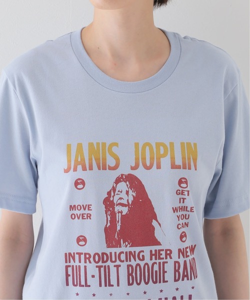 JOINT WORKS(ジョイントワークス)の「【BLUESCENTRIC/ブルースセントリック】JANIS JOPLIN FULL TILT POST(Tシャツ/カットソー・レディース・ホワイト/ブラック/ブラウン/サックスブルー・SMALL)」の16枚目の写真