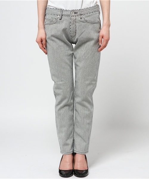 laboratory work（ラボラトリーワーク）の「ボーイフレンドパンツ（その他パンツ・レディース・ホワイト/ホワイト系その他/インディゴブルー・SMALL/MEDIUM）」の4枚目の写真