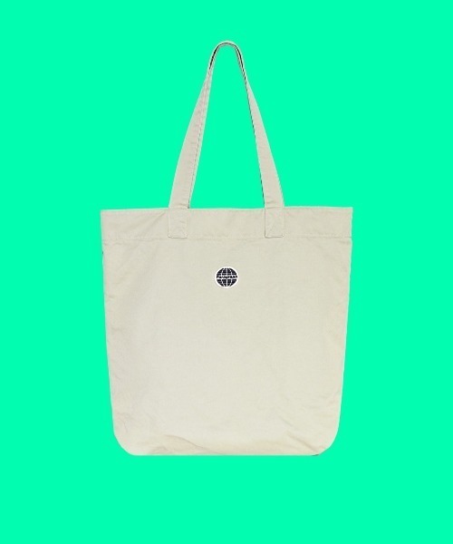 Paragraph（パラグラフ）の「【PARAGRAPH/パラグラフ】22SS066  Globe Logo Ecobag(se)（トートバッグ・レディース・ベージュ/ネイビー/アイボリー・FREE）」の2枚目の写真