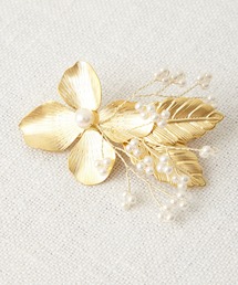 AIMER（エメ）の「メタルフラワーリーフヘアクリップ（バレッタ/ヘアクリップ）」