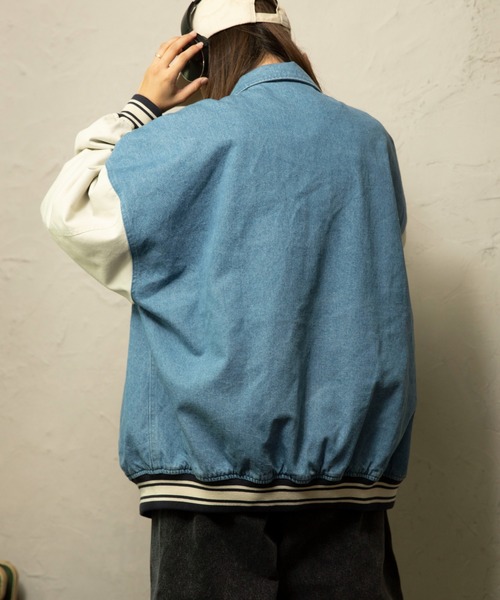 WEGO（ウィゴー）の「WEGO/デニムスタジャン（スタジャン・メンズ・ブラック/インディゴブルー/ライトインディゴブルー・MEDIUM/LARGE）」の17枚目の写真