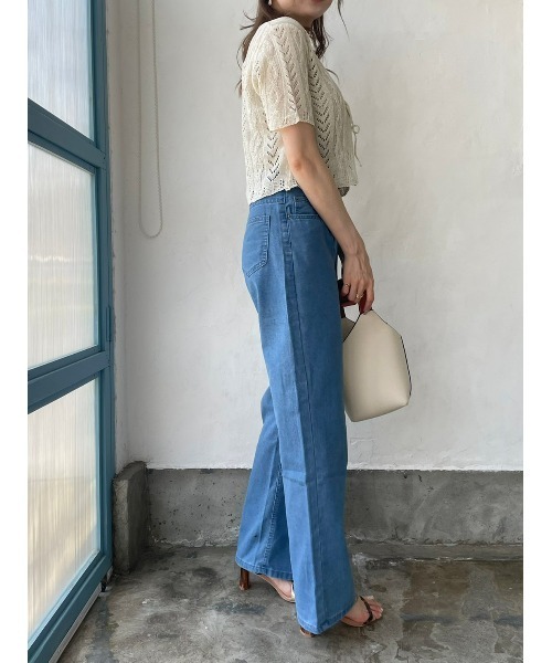 DAIS-Y（デイジー）の「ハイウエストワイドデニムパンツ（デニムパンツ・レディース・ライトブルー/ブルー・S/M）」の22枚目の写真