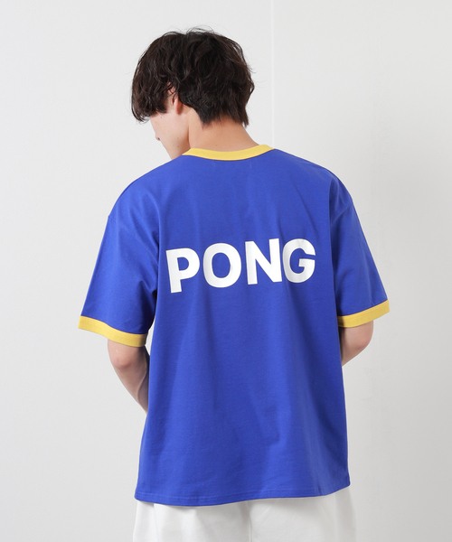 JOURNAL STANDARD（ジャーナルスタンダード）の「“国内exclusive”【PPSC/ピンポン サーフ クラブ for JS】PING PONG リンガーTシャツ（Tシャツ/カットソー・メンズ・オレンジ/ブルー系その他・MEDIUM/LARGE）」の4枚目の写真