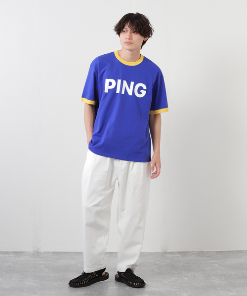 JOURNAL STANDARD（ジャーナルスタンダード）の「“国内exclusive”【PPSC/ピンポン サーフ クラブ for JS】PING PONG リンガーTシャツ（Tシャツ/カットソー・メンズ・オレンジ/ブルー系その他・MEDIUM/LARGE）」の6枚目の写真