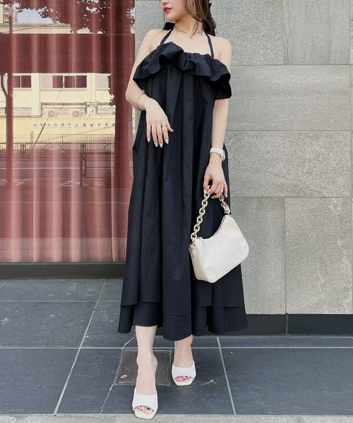 セール バックリボンフリルベアワンピース ワンピース Eimy Istoire エイミーイストワール のファッション通販 Zozotown