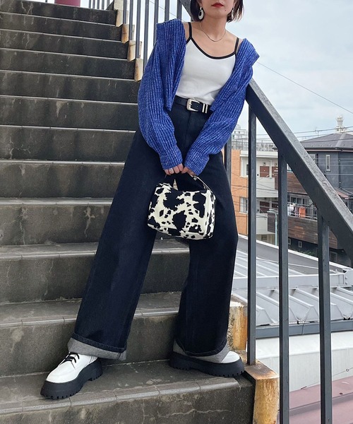 PAGEBOY（ページボーイ）の「ショートフードカーディガン（カーディガン/ボレロ・レディース・ブラック/オフホワイト/ブルー・FREE）」の17枚目の写真