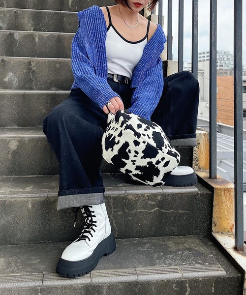 PAGEBOY（ページボーイ）の「ショートフードカーディガン（カーディガン/ボレロ・レディース・ブラック/オフホワイト/ブルー・FREE）」の18枚目の写真