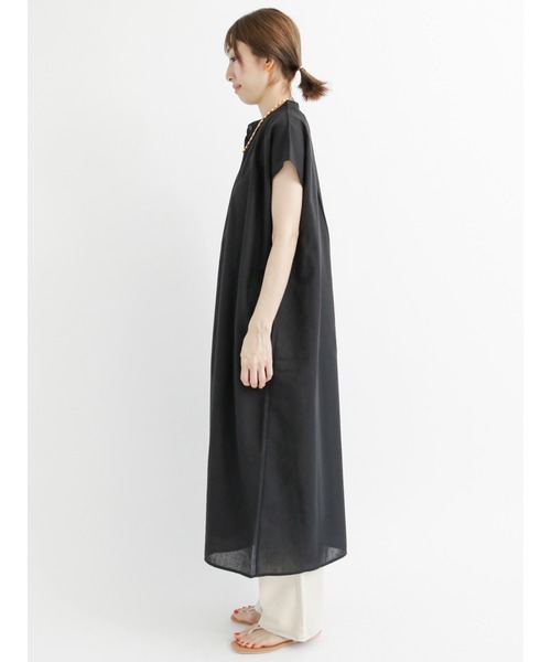 Lugnoncure（ルノンキュール）の「【イージーケア】ギャザーワンピース（ワンピース・レディース・ブラック/ベージュ/ブルー・ﾌﾘ-）」の7枚目の写真