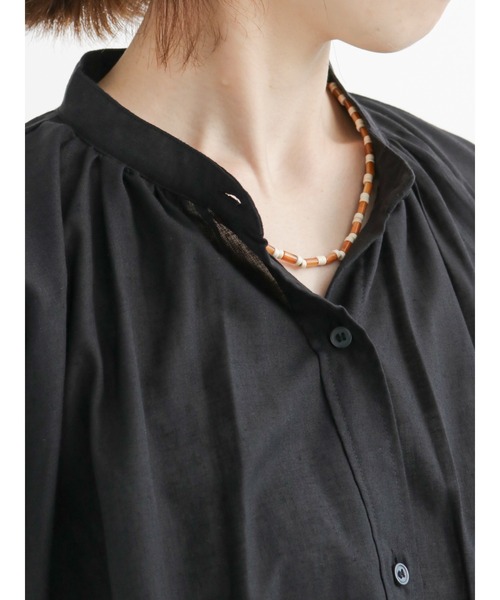 Lugnoncure（ルノンキュール）の「【イージーケア】ギャザーワンピース（ワンピース・レディース・ブラック/ベージュ/ブルー・ﾌﾘ-）」の9枚目の写真