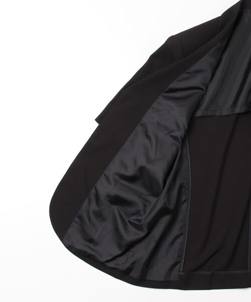 ESC STUDIO（イーエスシースタジオ）の「【ESC STUDIO/イーエスシースタジオ】oversize short sleeve blazer/オーバーサイズ 半袖 ブレザー テーラードジャケット シンプル（テーラードジャケット・メンズ・ブラック/ベージュ系その他・ONE SIZE）」の5枚目の写真