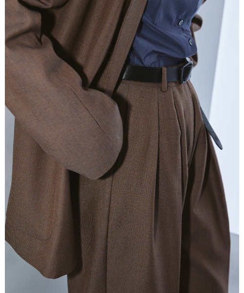 TODAYFUL（トゥデイフル）の「ハンドストゥースウールジャケット（テーラードジャケット・レディース・チョコ・36inch/38inch）」の19枚目の写真