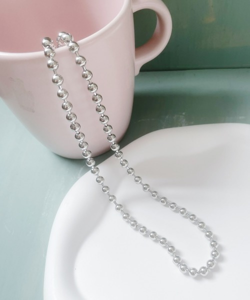 at12:03（アットイチニーゼロサン）の「ボールチェーンロングネックレス（ネックレス・レディース・シルバー/ゴールド・FREE）」の2枚目の写真