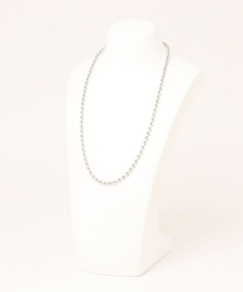 at12:03（アットイチニーゼロサン）の「ボールチェーンロングネックレス（ネックレス・レディース・シルバー/ゴールド・FREE）」の3枚目の写真