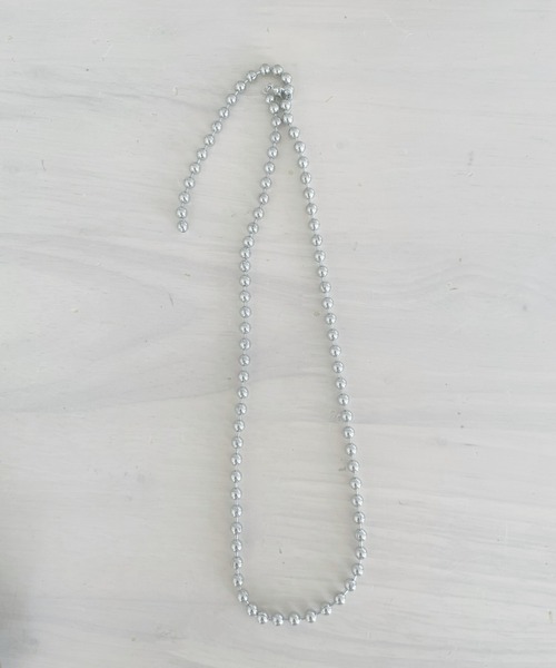 at12:03（アットイチニーゼロサン）の「ボールチェーンロングネックレス（ネックレス・レディース・シルバー/ゴールド・FREE）」の5枚目の写真