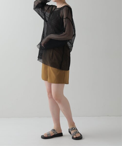 RAY CASSIN（レイカズン）の「メッシュゆるプルオーバー（ニット/セーター・レディース・ブラック/キナリ・FREE）」の21枚目の写真