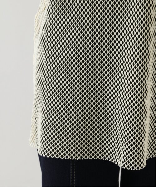 RAY CASSIN（レイカズン）の「メッシュゆるプルオーバー（ニット/セーター・レディース・ブラック/キナリ・FREE）」の18枚目の写真