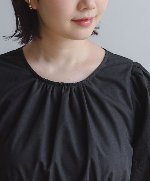 RETRO GIRL（レトロガール）の「バックデザインランタンスリーブワンピ（ワンピース・レディース・ブラック/ナチュラル/ブラウン・FREE）」の18枚目の写真