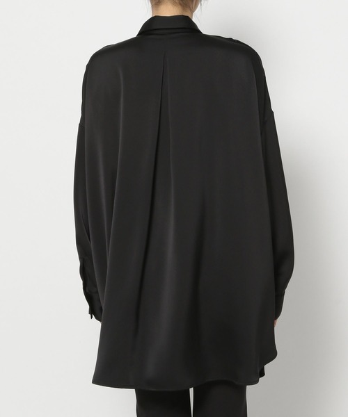 PAGEBOY（ページボーイ）の「スナップサテンチュニックシャツ（シャツ/ブラウス・レディース・ブラック/オフホワイト/ブラウン系その他/エメラルド・FREE）」の16枚目の写真