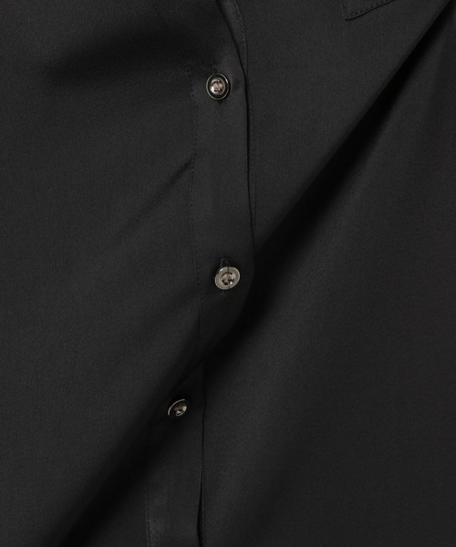 PAGEBOY（ページボーイ）の「スナップサテンチュニックシャツ（シャツ/ブラウス・レディース・ブラック/オフホワイト/ブラウン系その他/エメラルド・FREE）」の22枚目の写真