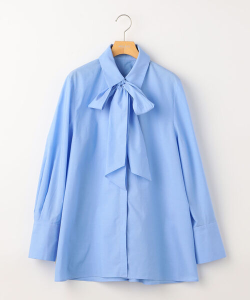 NOLLEY’S(ノーリーズ)の「◇【WEB限定】ボウタイ付きフレアシャツ(シャツ/ブラウス・レディース・オフホワイト/サックスブルー/ベビーピンク/ブルー系その他7・38)」の22枚目の写真