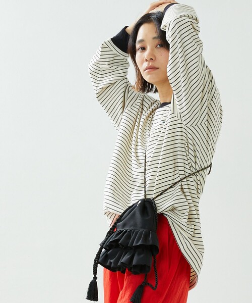 FREAK'S STORE（フリークスストア）の「TOWN CRAFT  × FREAK'S STORE/タウンクラフト　別注 ベーシックロンＴ（Tシャツ/カットソー・レディース・ブラック/ベージュ/オフホワイト/ピンク/その他・ﾌﾘ-）」の12枚目の写真