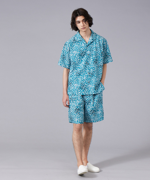 ABAHOUSE（アバハウス）の「ロンシャン 総柄 ショートパンツ（その他パンツ・メンズ・ブラウン系その他/ブルー系その他/グリーン系その他・48/46）」の14枚目の写真