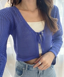 Heather | メッシュライクカーディガン　157073(カーディガン/ボレロ)