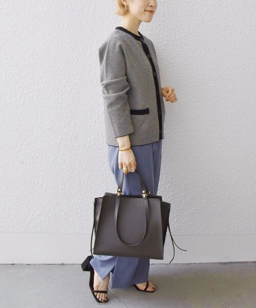 SHIPS any(シップス エニィ)の「SHIPS any: サイド ロープ デザイン 2WAY バッグ◇(トートバッグ・レディース・ベージュ/ブラウン・ONE SIZE)」の3枚目の写真