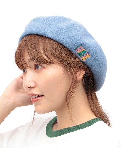 チチカカ（チチカカ）の「ボックスレター刺繍ベレー帽（ハンチング/ベレー帽・レディース・ブラック/ブルー/パープル・FREE）」の20枚目の写真