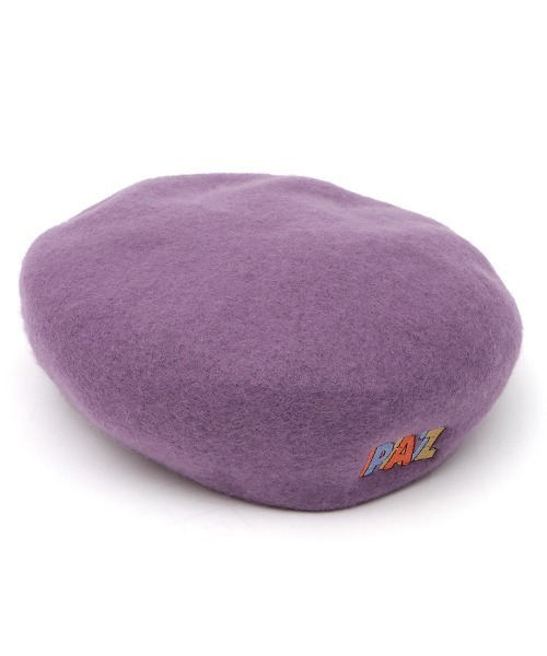 チチカカ（チチカカ）の「ボックスレター刺繍ベレー帽（ハンチング/ベレー帽・レディース・ブラック/ブルー/パープル・FREE）」の7枚目の写真