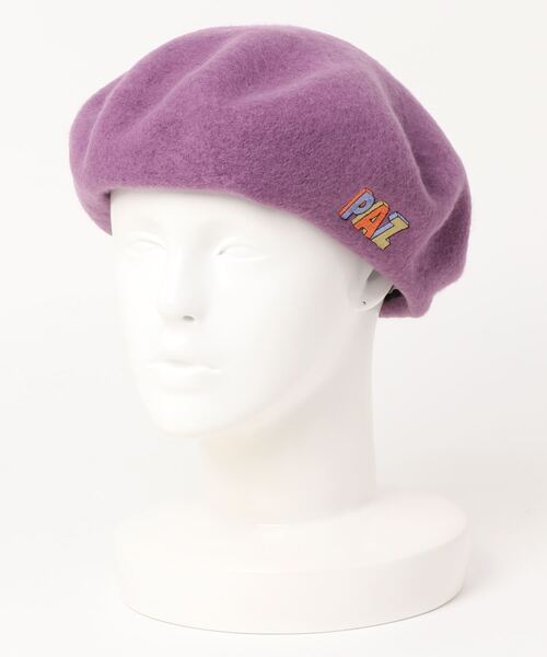 チチカカ（チチカカ）の「ボックスレター刺繍ベレー帽（ハンチング/ベレー帽・レディース・ブラック/ブルー/パープル・FREE）」の18枚目の写真