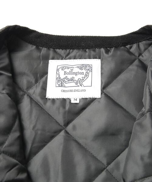 coen（コーエン）の「Bollington（ボリントン）キルティングロングベスト（ダウンベスト・レディース・オフホワイト/ブラック・L/M）」の8枚目の写真