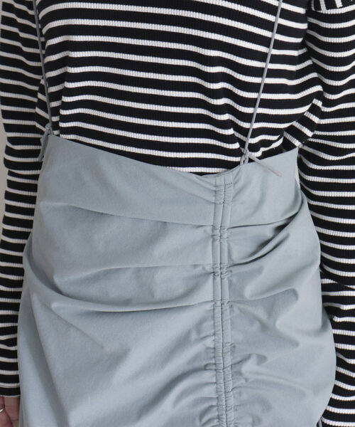 fredy emue（フレディエミュ）の「ドロストハイウエストスカート（スカート・レディース・オレンジ/サックスブルー/ブラック・38）」の17枚目の写真