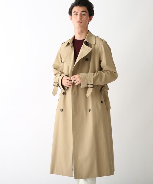 新品 オペークドットクリップ コットン ギャバ トレンチコート L 大きめ OPAQUE.CLIP（オペークドットクリップ）の「◇コットンギャバ