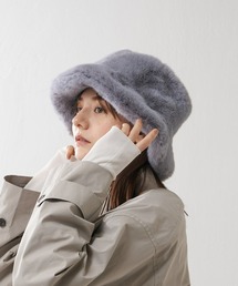 Lui's | フェイクミンクバケットハット(ハット)