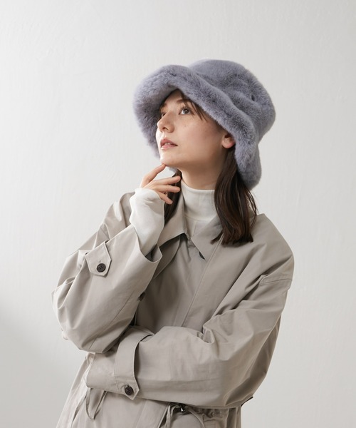 Lui's(ルイス)の「フェイクミンクバケットハット(ハット・レディース・ブラック/グレー・FREE)」の15枚目の写真