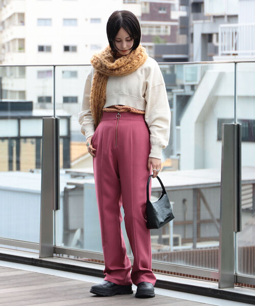 Ray BEAMS（レイビームス）の「Ray BEAMS / フロント ジップ フレア パンツ（その他パンツ・レディース・ピンク/ブラウン系その他・1/0）」の19枚目の写真