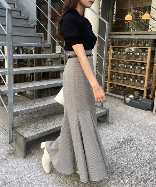 one after another NICE CLAUP(ワンアフターアナザーナイスクラップ)の「アームウォーマーがセットになった前後2WAYリブニット(ニット/セーター・レディース・アイボリー/モカ/ラベンダー/ブラック・FREE)」の6枚目の写真