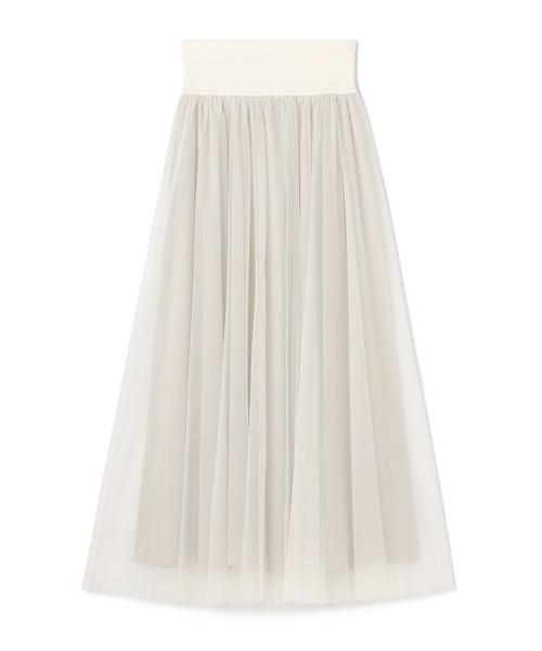 Chacott（チャコット）の「チュールスカート（スカート・レディース・ライトブルー/ブラック/オフホワイト・M）」の2枚目の写真