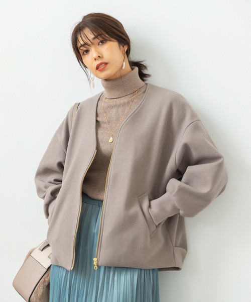 BAYFLOW（ベイフロー）の「コットンウールリブタートル（ニット/セーター・レディース・ライトグレー/ブラック/オフホワイト/モカ・SMALL/MEDIUM）」の19枚目の写真