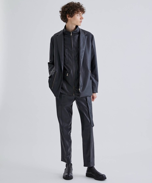 CULLNI（クルニ）の「STUDIOUS別注 BELTED SLACKS ROYAL LEATHER