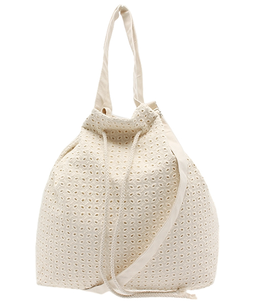 Kastane（カスタネ）の「【Kastane】レースBAG（ショルダーバッグ・レディース・アイボリー/ネイビー・FREE）」の2枚目の写真