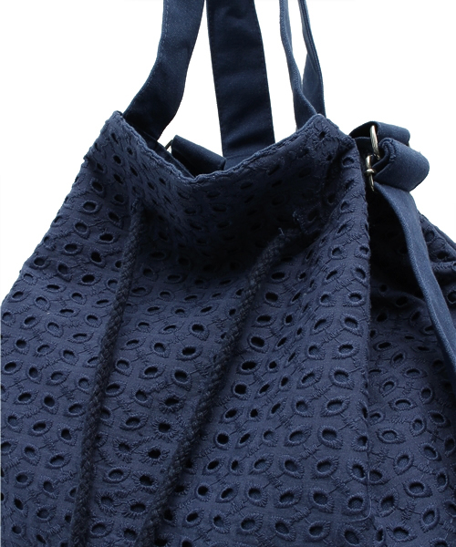 Kastane（カスタネ）の「【Kastane】レースBAG（ショルダーバッグ・レディース・アイボリー/ネイビー・FREE）」の6枚目の写真