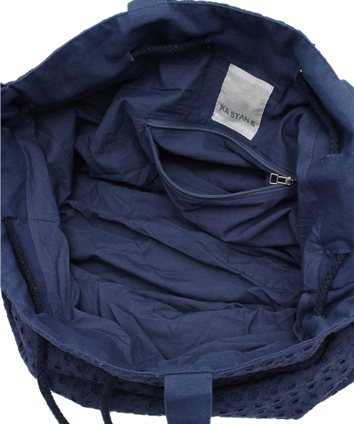 Kastane（カスタネ）の「【Kastane】レースBAG（ショルダーバッグ・レディース・アイボリー/ネイビー・FREE）」の8枚目の写真