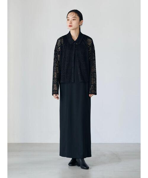 earth music&ecology（アースミュージックアンドエコロジー）の「バックリボンキャミワンピース（ワンピース・レディース・ブラック/ライトベージュ・FREE）」の17枚目の写真