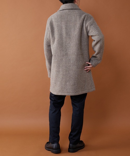 GEVACO（ゲバコ）の「【GEVACO/ゲバコ】ウールモッサステンカラー（ステンカラーコート・メンズ・チャコールグレー/ベージュ/ネイビー・MEDIUM/LARGE）」の9枚目の写真